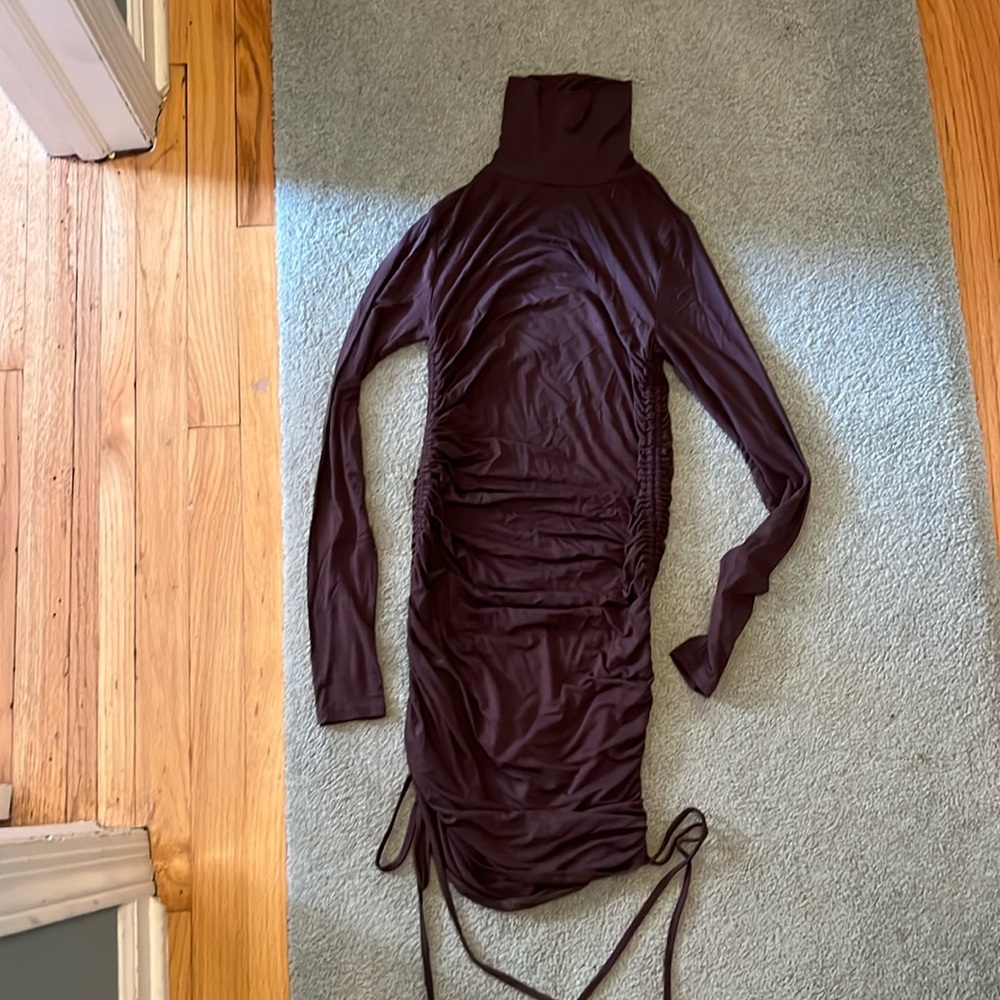Forever 21 Women’s Size Small Brown Bodycon Dress long sleeves